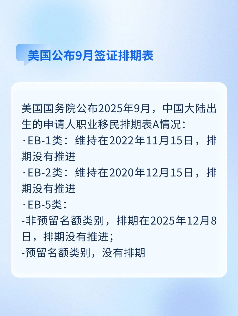 美國(guó)移民局取消“表B鎖齡”；這些加拿大申請(qǐng)人申請(qǐng)前須完成預(yù)體檢